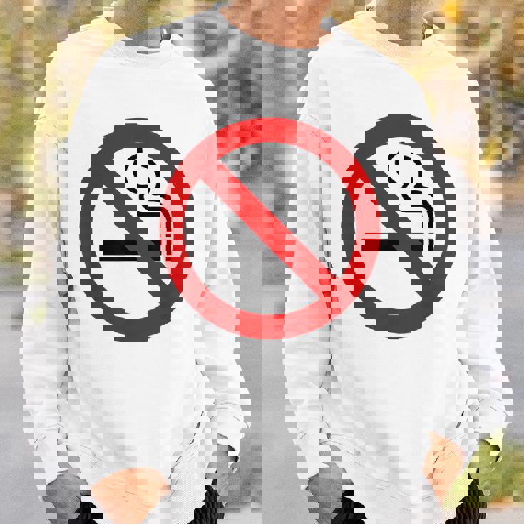 禁煙シンボル ノベルティ 禁煙サイン スウェットシャツ 彼への贈り物