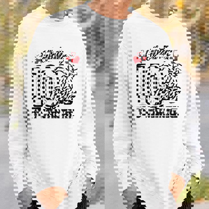 結婚10周年記念マッチング・ギフト スウェットシャツ 彼への贈り物