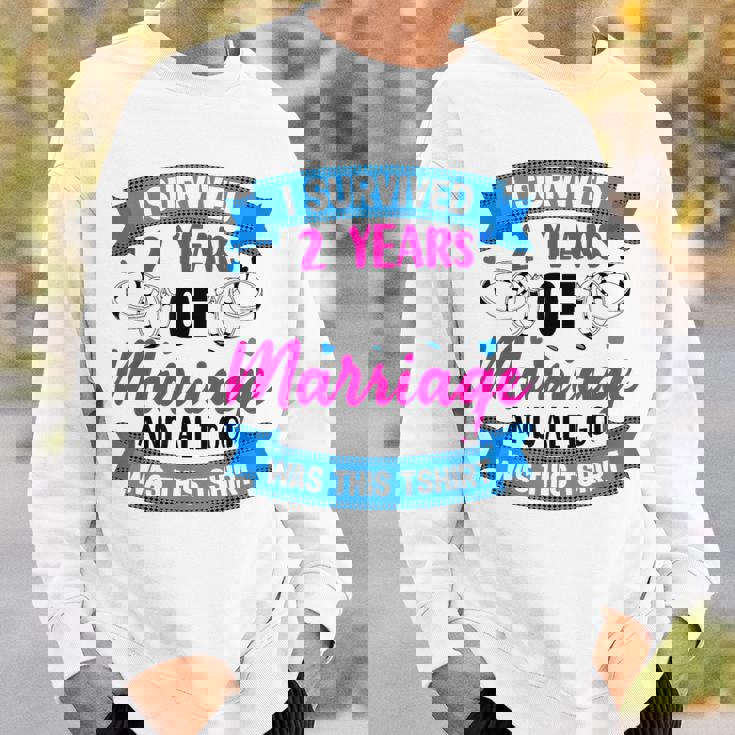 結婚2年 結婚2周年 スウェットシャツ 彼への贈り物