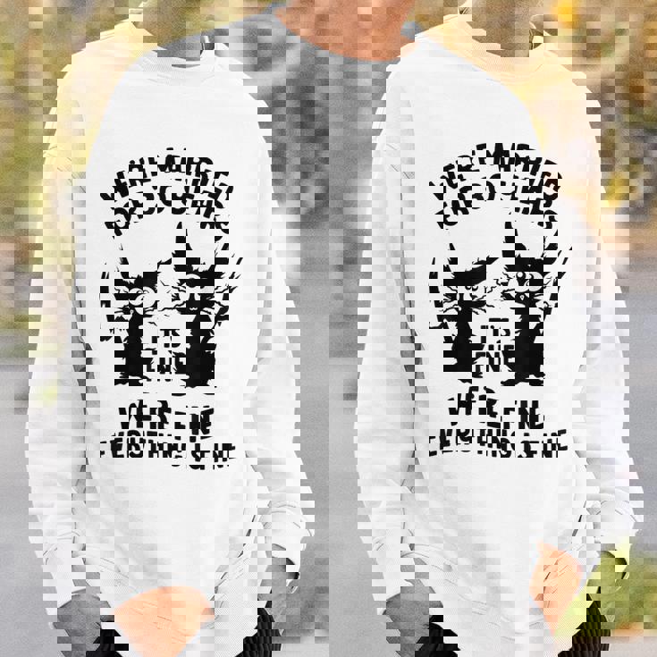 結婚30周年記念日 結婚30年 立派な猫 面白い スウェットシャツ 彼への贈り物