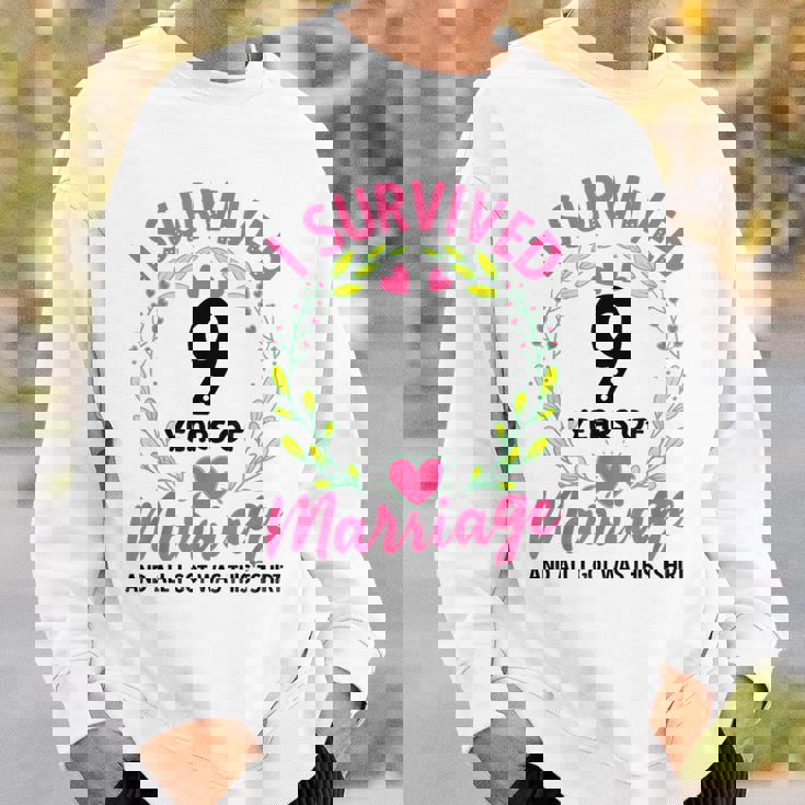 結婚9年 結婚9周年 スウェットシャツ 彼への贈り物