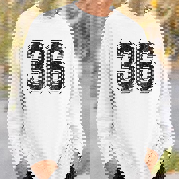 背中に36番。 スウェットシャツ 彼への贈り物