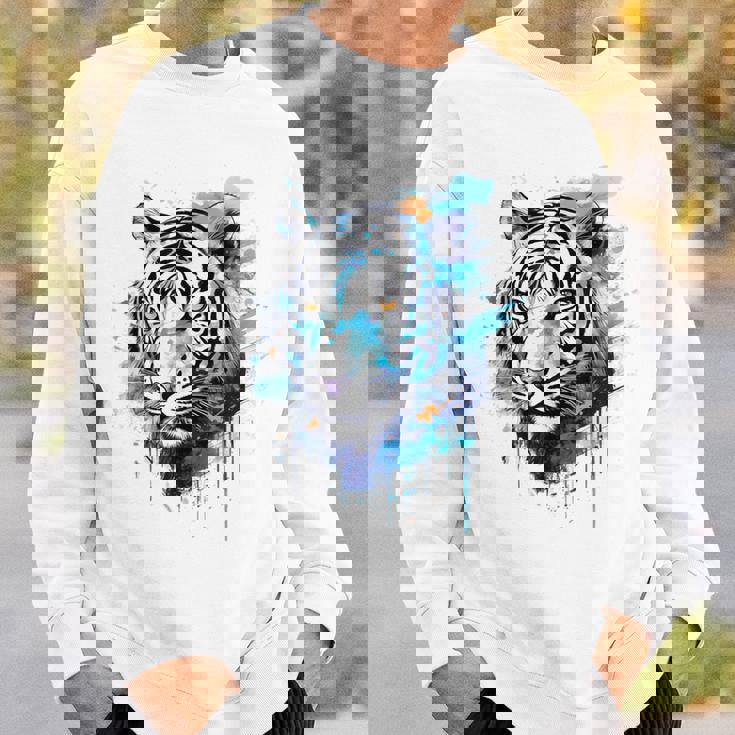 虎のアートワーク 動物園の動物 虎 スウェットシャツ 彼への贈り物