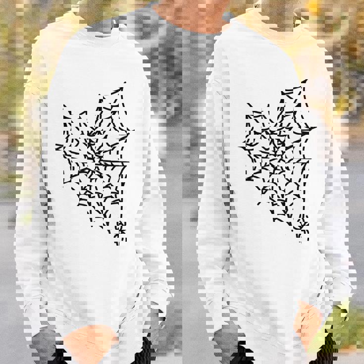 蜘蛛の巣 ハート かわいい ハロウィン ゴス スウェットシャツ 彼への贈り物