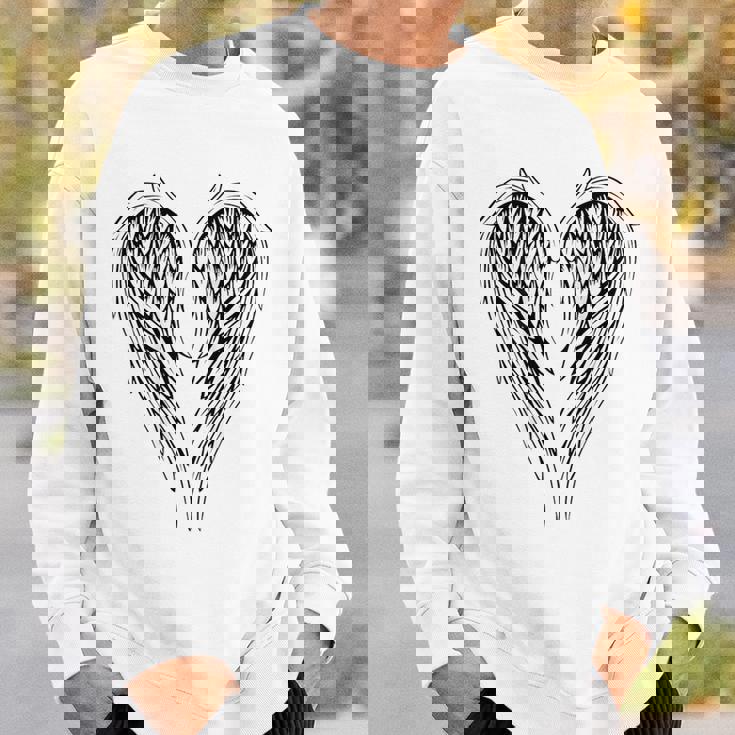 裏側の天使の羽 スウェットシャツ 彼への贈り物