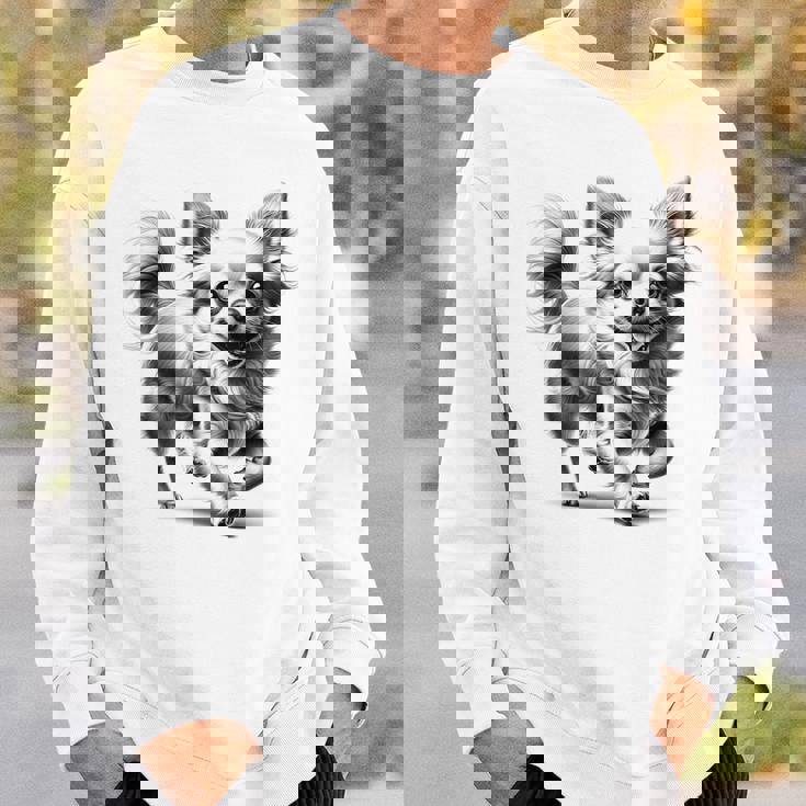 超かわいいチワワ フォトリアリスティック描画スタイル スウェットシャツ 彼への贈り物