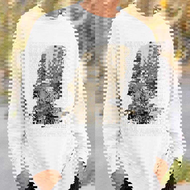 連帯を呼ぶ時 我々はaunganuu Kyiと共に 長袖tシャツ スウェットシャツ 彼への贈り物