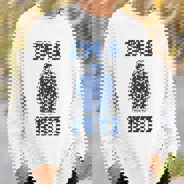 野獣のイエティ 忌まわしい雪だるまのユーモア 私はイエティが大好き I'm A Yeti スウェットシャツ 彼への贈り物