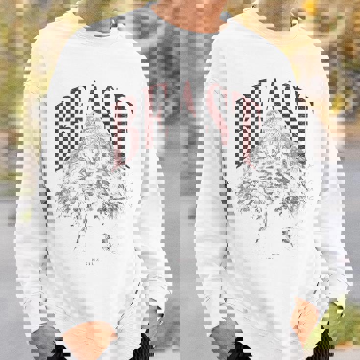 バックプリント 野生の落書きゴリラカラフルな動物猿猿ゴリラ スウェットシャツ 彼への贈り物