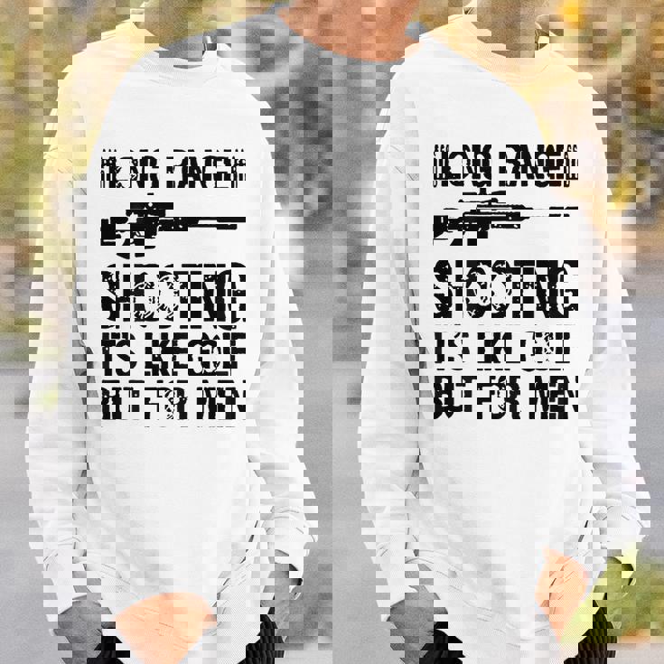 長距離射撃 It's Like Golf But For 背面 スウェットシャツ 彼への贈り物