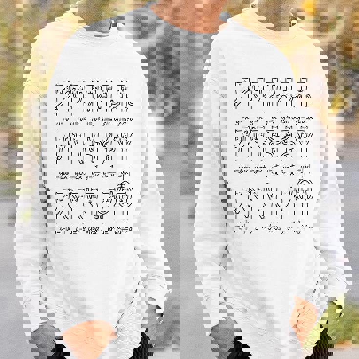 関数グラフ、数学グラフ、数学愛好家、猫愛好家、猫の飼い主、猫愛好家、数学 スウェットシャツ 彼への贈り物