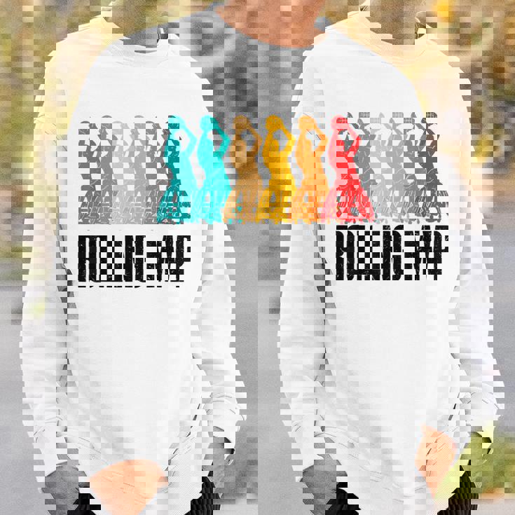 障害者 障害者 車椅子バスケットボール選手 スウェットシャツ 彼への贈り物