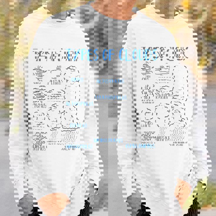 雲の種類 気象学者 予測 天気 雲 スウェットシャツ 彼への贈り物