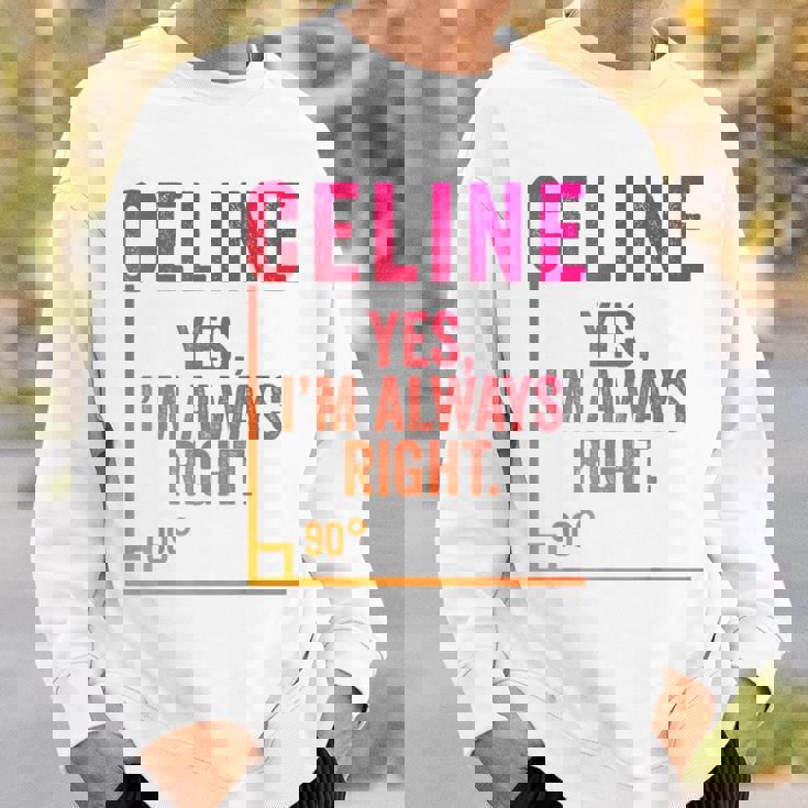 面白いセリーヌ 面白いセリーヌ 名前 誕生日シャツ ギフト スウェットシャツ 彼への贈り物