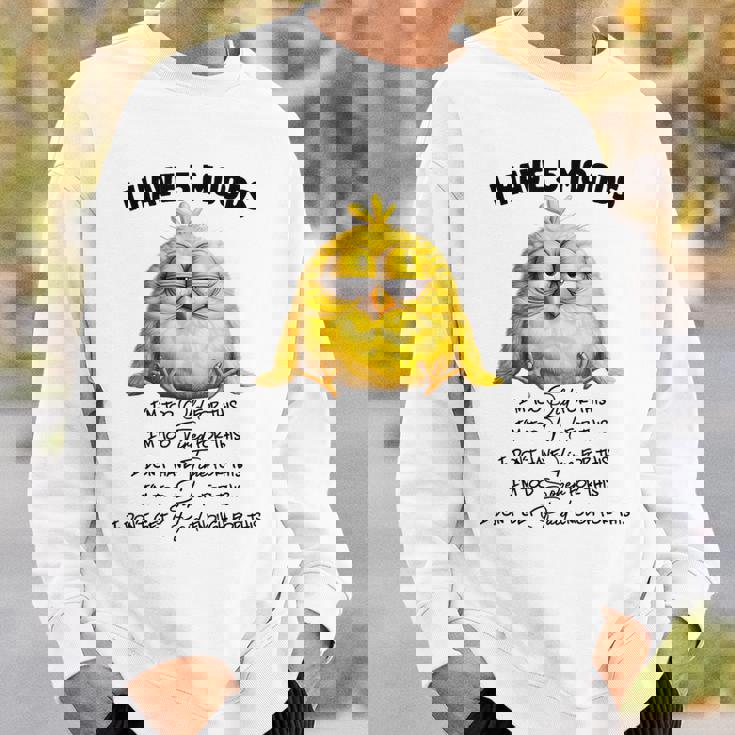 面白いチキンムード、I'm Too Old For This 鳥好きのデザイン。 スウェットシャツ 彼への贈り物