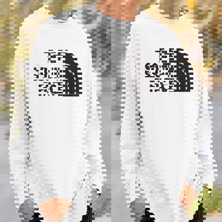 面白いパロディシャツ 夏のクールなデザインのための南の顔 スウェットシャツ 彼への贈り物