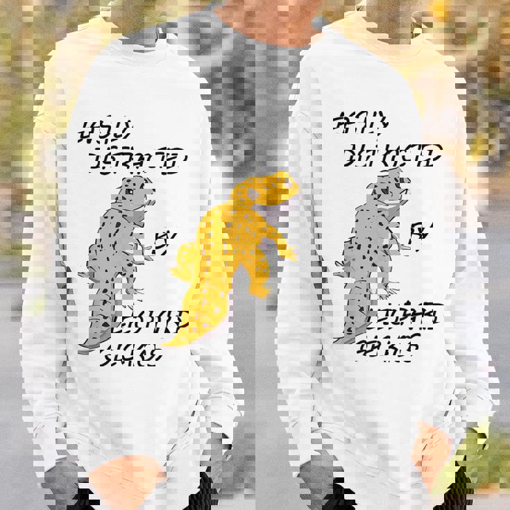 面白いヒョウモントカゲモドキ 発言するトカゲ 爬虫類 スウェットシャツ 彼への贈り物