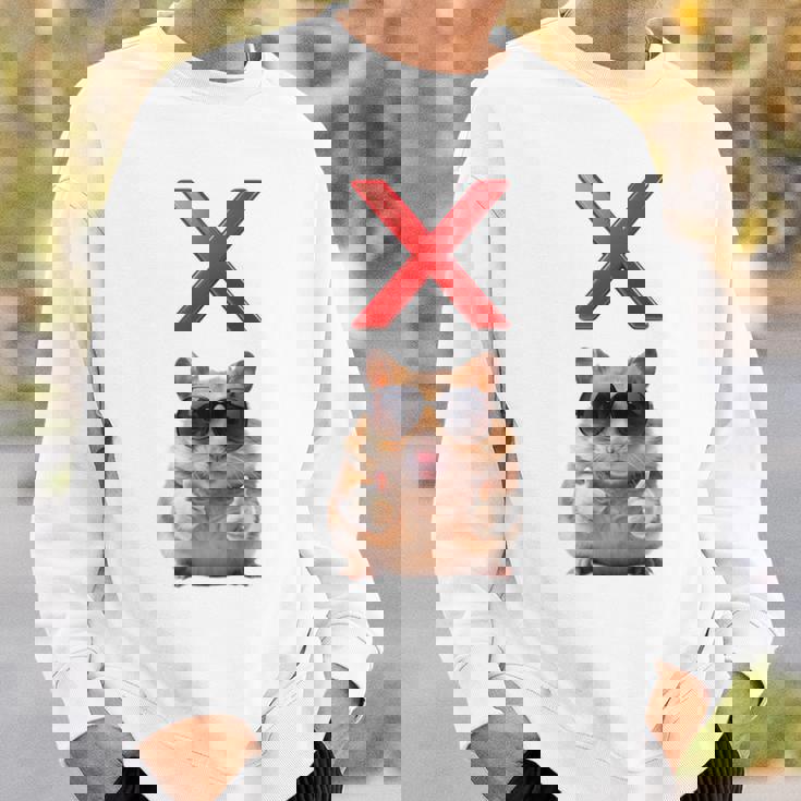 面白くて笑いたい人のためのxハムスター。 長袖tシャツ スウェットシャツ 彼への贈り物