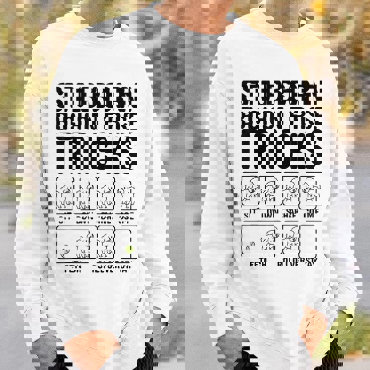 頑固なビションフリーゼ トリックドッグ スウェットシャツ 彼への贈り物