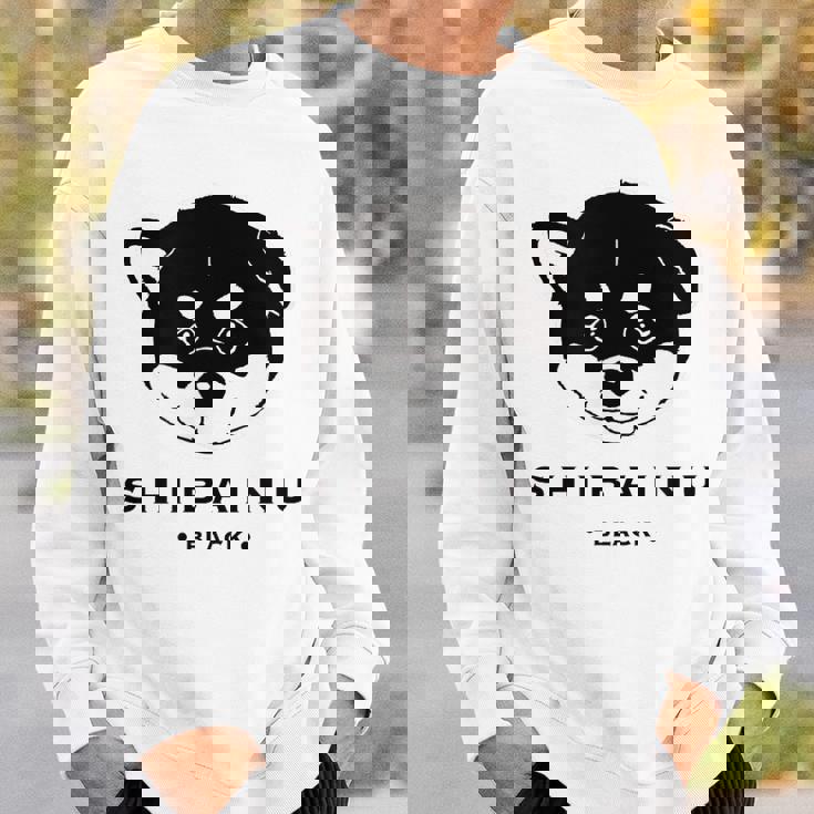 黒柴ちびちゃん かわいい柴犬 スウェットシャツ 彼への贈り物