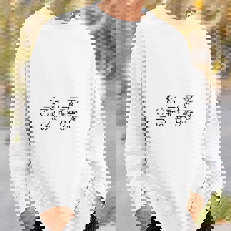 龍体文字 きに むく つる えて アウワ フトマニ図 神代文字 龍神様 縄文 かっこいい 開運 言霊 お守り 長袖tシャツ スウェットシャツ 彼への贈り物