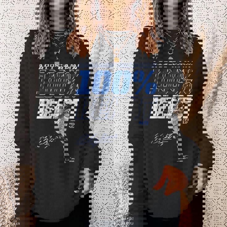 100 Beast Aroldis Chapman Texas Mlbpa スウェットシャツ 彼女への贈り物