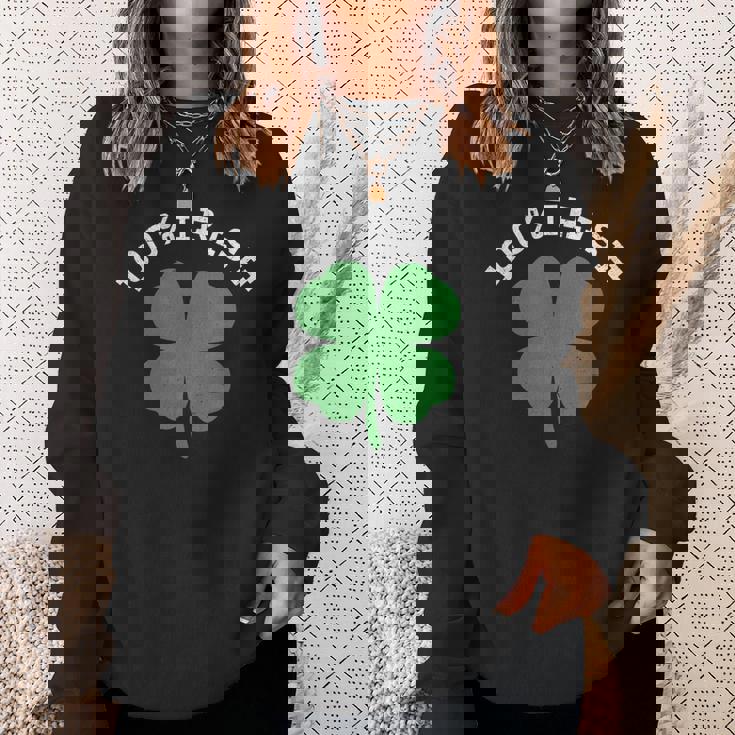 100アイルランド、グリーンシャムロック、アイルランドの遺産、聖パトリックの日 スウェットシャツ 彼女への贈り物