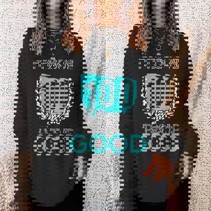 100年かけてここまで来た 面白い誕生日ユーモア スウェットシャツ 彼女への贈り物