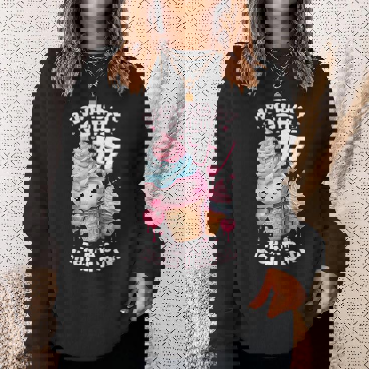 17歳の誕生日ガール 17年目 アイスクリーム 背番号17 スウェットシャツ 彼女への贈り物