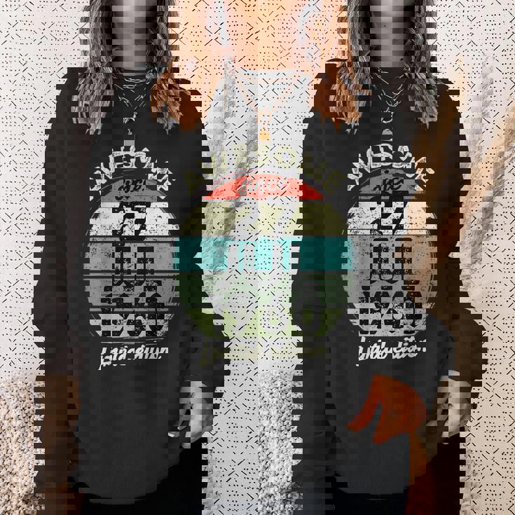 1960年7月27日 65歳の誕生日 65歳 2025年 誕生日 スウェットシャツ 彼女への贈り物