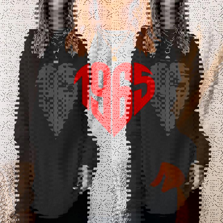 1965 ハート ヴィンテージ 1965年製 ハート型 還暦祝いに最適 スウェットシャツ 彼女への贈り物