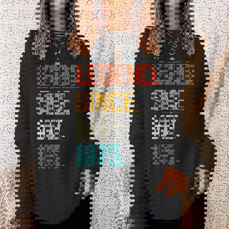 1975年5月からの伝説 50歳の誕生日プレゼント 50歳 スウェットシャツ 彼女への贈り物