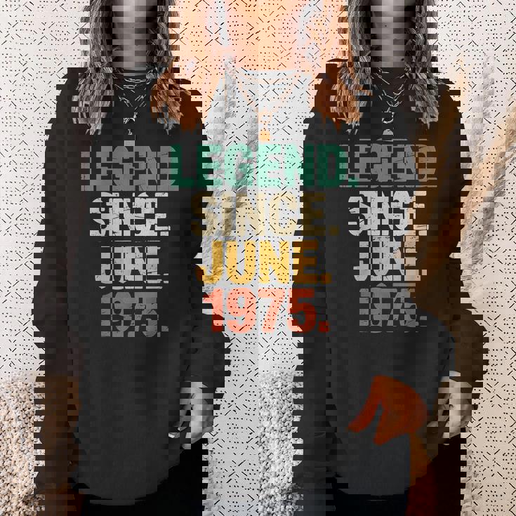 1975年6月誕生日ギフトアイデア 男女 1975年6月以来 スウェットシャツ 彼女への贈り物