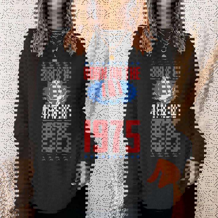 1975年7月4日誕生年アメリカ誕生日パーティーに生まれる スウェットシャツ 彼女への贈り物