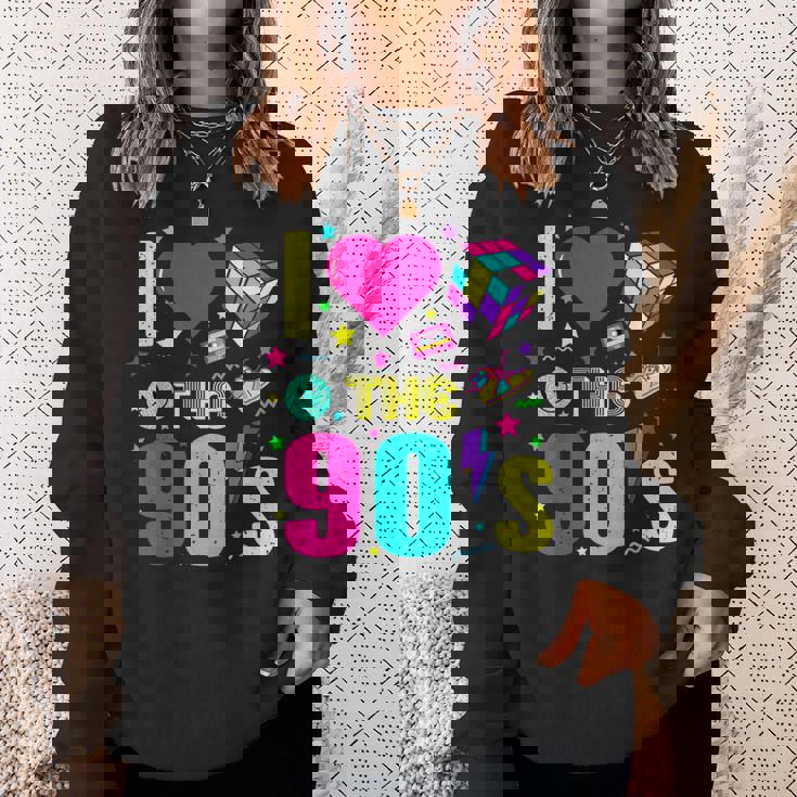 1990'S 90S Retro I Heart The Nineties Costume Party スウェットシャツ 彼女への贈り物