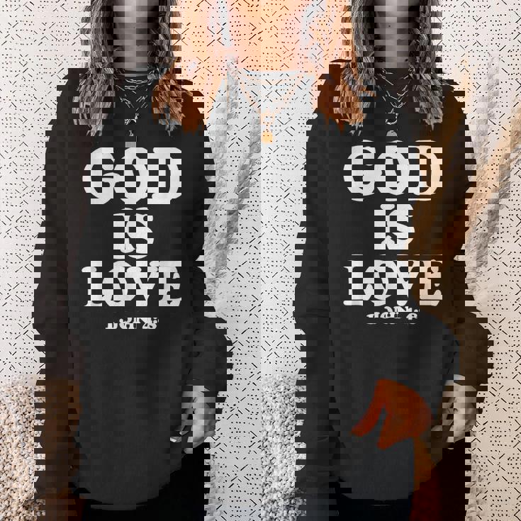 1ヨハネ4 スウェットシャツ 彼女への贈り物