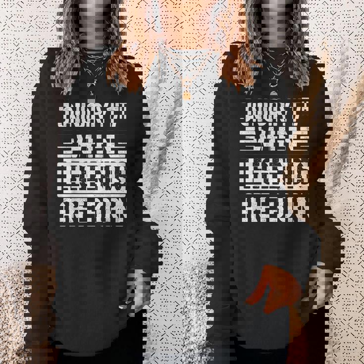 1月17日 誕生日 1月17日 誕生日プレゼント スウェットシャツ 彼女への贈り物