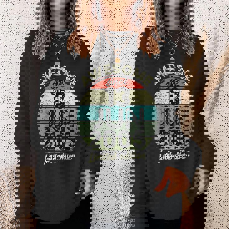 2005年6月13日 20歳の誕生日 20歳 2025年 誕生日 スウェットシャツ 彼女への贈り物