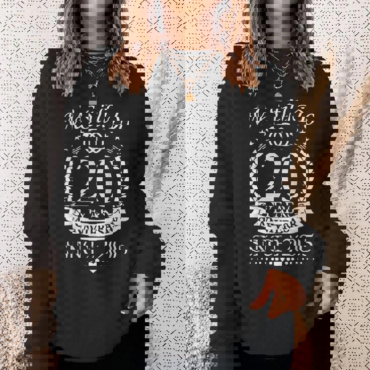 2005年結婚20周年から20年を続けています。 スウェットシャツ 彼女への贈り物