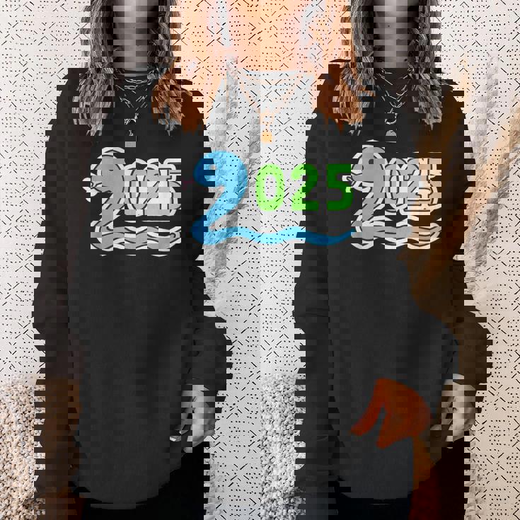 2025《巳年 蛇年》蛇 へび【どうぶつフレンズ】干支 十二支 ゆるくて かわいい 動物 イラスト 面白い スウェットシャツ 彼女への贈り物