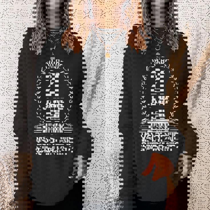 21年 結婚21周年 記念日 ギフト スウェットシャツ 彼女への贈り物