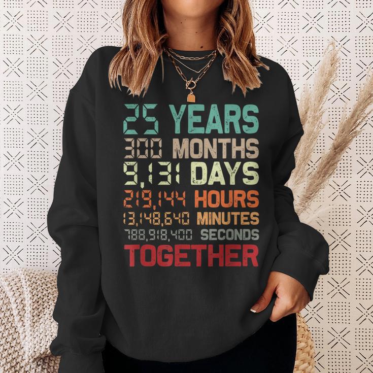 25 Años Juntos Pareja 25 Aniversario De Boda Camisa de entrenamiento Regalos para ella