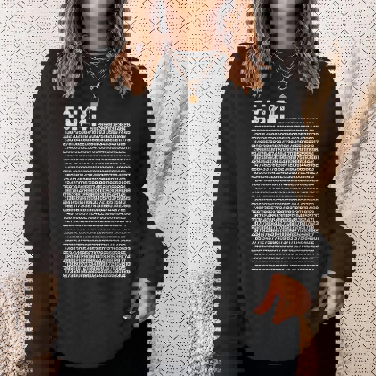 314 円周率の日 数学 非合理数 円周率 スウェットシャツ 彼女への贈り物