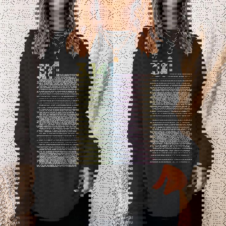 314 数学 物理学 314 円周率の日 スウェットシャツ 彼女への贈り物