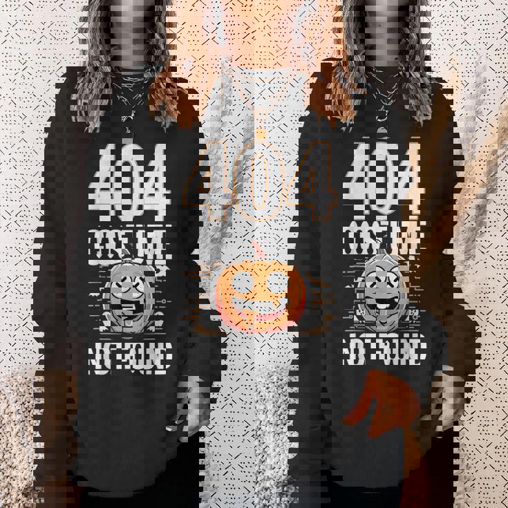 404 コスチューム未発見 ピクセルアート ハロウィンデザイン スウェットシャツ 彼女への贈り物