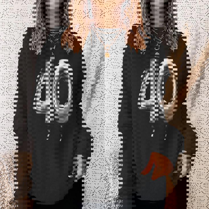 40歳の誕生日バルーン装飾バルーン40年目 スウェットシャツ 彼女への贈り物