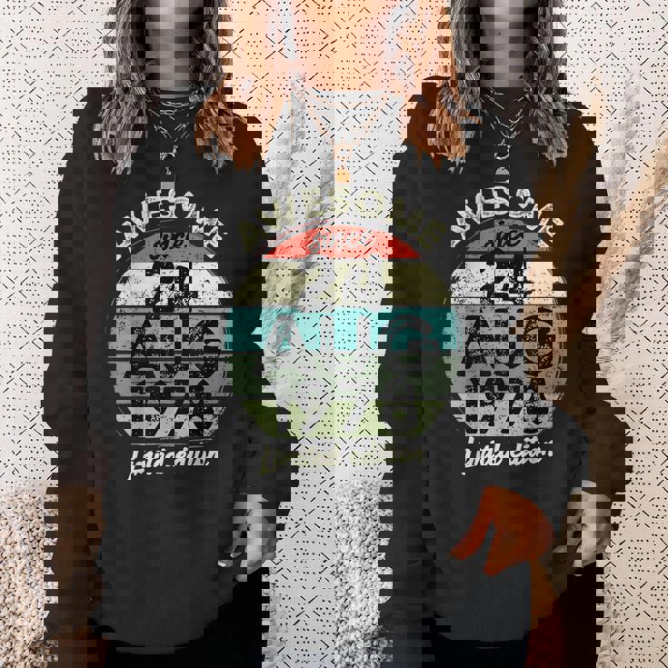 45歳の誕生日 1978年8月24日 45歳の誕生日 スウェットシャツ 彼女への贈り物