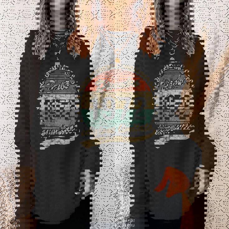 50 Years Absolutely Fantastic Birthday 1972年12月 スウェットシャツ 彼女への贈り物