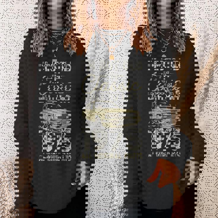 50 歳の誕生日、1975 年以来、クラシックカー、50 歳 スウェットシャツ 彼女への贈り物