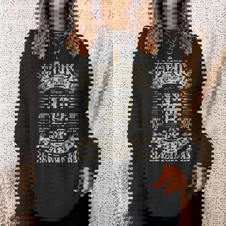 50歳の男性への50歳の誕生日プレゼント 1975年7月 スウェットシャツ 彼女への贈り物